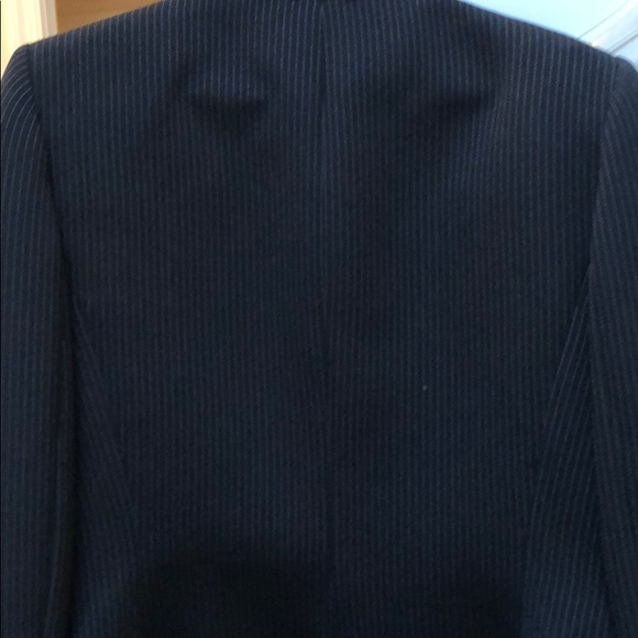 Worn once, Tahari lace pinstriped black suit - Picture 5 of 6